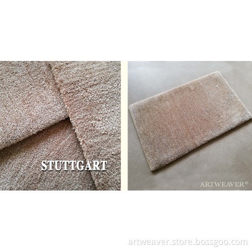 Cream Color Shaggy Plain Rug